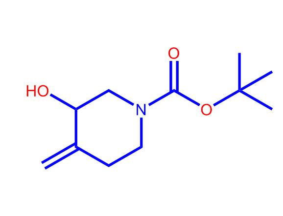 3-羥基-4-亞甲基哌啶-1-甲酸叔丁酯,1-Piperidinecarboxylic acid, 3-hydroxy-4-methylene-, 1,1-dimethylethyl ester