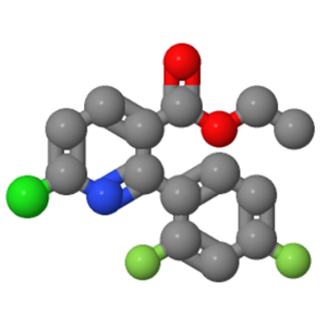 2-(2,4-二氟苯基)-6-氯吡啶-3-羧酸乙酯；745833-19-6