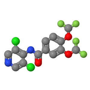 N-(3,5-二氯吡啶-4-基)-3,4-双二氟甲氧基苯甲酰胺；162401-30-1