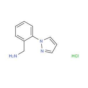 2-(1H-吡唑-1-基)苄胺 盐酸盐,(2-pyrazol-1-ylphenyl)methanamine hydrochloride