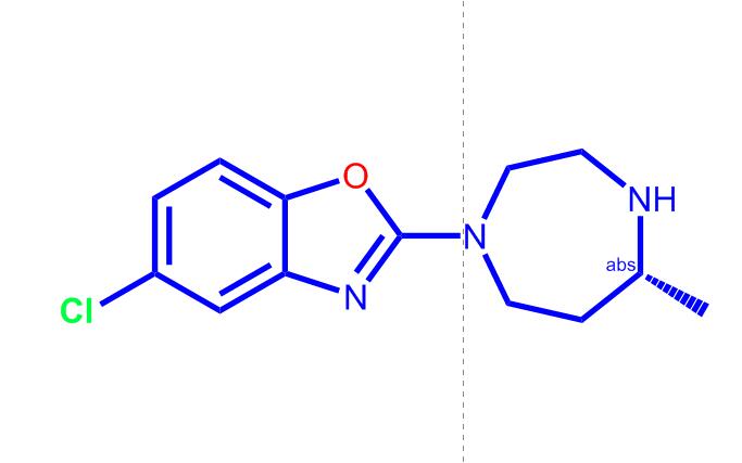 5-氯-2-[(5R)-六氢-5-甲基-1H-1,4-二氮杂卓-1-基]苯并噁唑,(R)-5-chloro-2-(5-methyl-1,4-diazepan-1-yl)benzo[d]oxazole