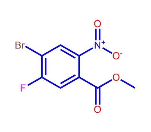 4-溴-5-氟-2-硝基苯甲酸甲酯,Methyl4-bromo-5-fluoro-2-nitrobenzoate