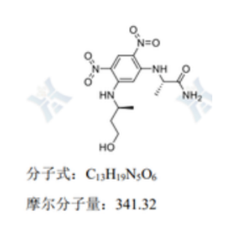 (S)-2-(5-((S)-4-羥基丁烷 -2-基)氨基) -2,4-二硝基苯基)- 氨基)丙酰胺