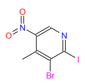 3-溴-2-碘-4-甲基-5硝基吡啶,3-bromo-2-iodo-4-methyl-5-nitropyridine