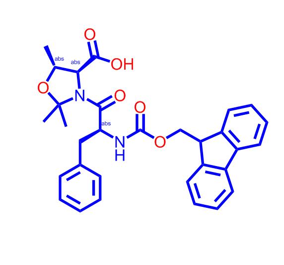 (4S,5R)-3-[(2S)-2-[[芴甲氧羰基]氨基]-1-氧代-3-苯基丙基]-2,2,5-三甲基-4-恶唑烷羧酸,Fmoc-Phe-Thr(psiMe,Mepro)-OH