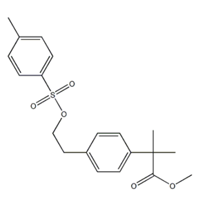 甲基-2-甲基-2-(4-2-对甲苯磺酰氧基乙基苯基异丙酯,methyl 2-methyl-2-(4-(2-(tosyloxy)ethyl)phenyl)propanoate