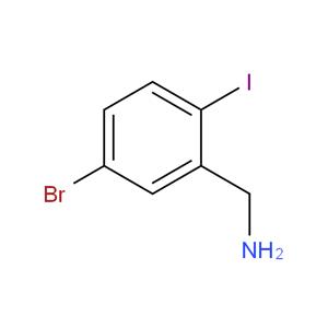 5-溴-2-碘苄胺,(5-BROMO-2-IODOPHENYL)METHANAMINE