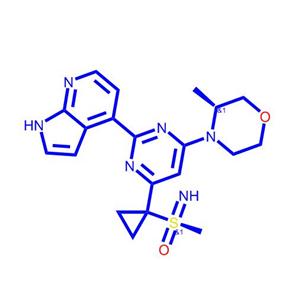 4-[4-[1-[[S(R)]-S-甲基亚胺磺酰基]环丙基]-6-[(3R)-3-甲基-4-吗啉基]-2-嘧啶基]-1H-吡咯并[2,3-b]吡啶1352226-88-0