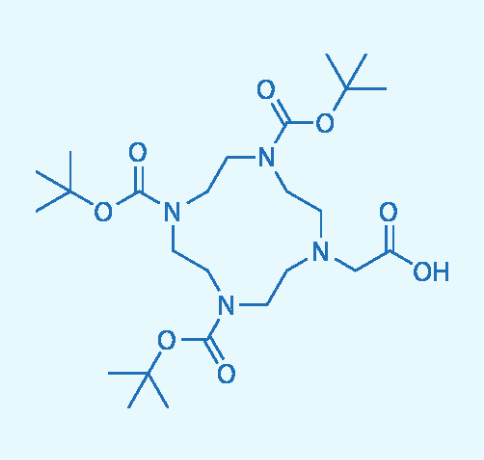 1,4,7-三叔丁氧羰基-10-(羧甲基)-1,4,7,10-四氮杂环十二烷,(4,7,10-TRI-BOC-1,4,7,10-TETRAAZACYCLODECAN-1-YL)ACETIC ACID