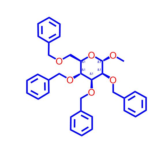 甲基四苄基甘露糖苷,Methyl 2,3,4,6-tetra-O-benzyl-a-D-mannopyranoside
