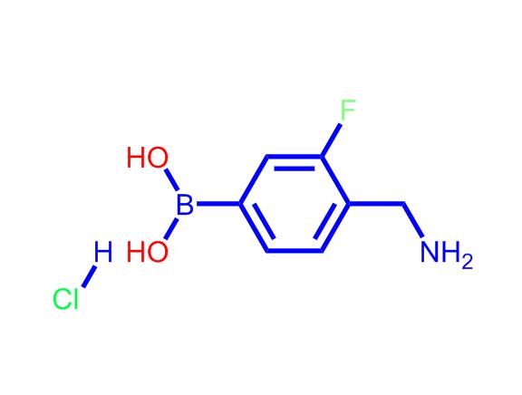 (4-(氨基甲基)-3-氟苯基)硼酸盐酸盐,(4-(Aminomethyl)-3-fluorophenyl)boronicacidhydrochloride