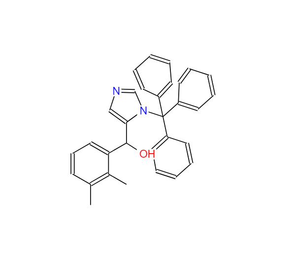 1H-咪唑-4-甲醇, ALPHA-(2,3-二甲基苯基)-1-(三苯甲基)-,α-(2,3-Dimethylphenyl)-1-(trityl)-1H-imidazole-4-methanol