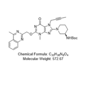 tert-butyl (R)-(1-(7-(but-2-yn-1-yl)-3-methyl-2-((4-methylquinazolin-2-yl)methoxy)-6-oxo-6,7-dihydro-3H-purin-8-yl)piperidin-3-yl)carbamate