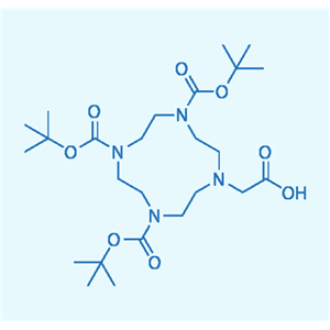 1,4,7-三叔丁氧羰基-10-(羧甲基)-1,4,7,10-四氮杂环十二烷,(4,7,10-TRI-BOC-1,4,7,10-TETRAAZACYCLODECAN-1-YL)ACETIC ACID