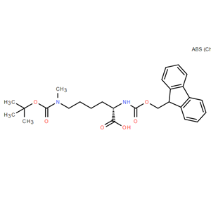 N2-(((9H-芴-9-基)甲氧基)羰基)-N6-(叔丁氧羰基)-N6-甲基-L-赖氨酸,Fmoc-Lys(Me,Boc)-OH
