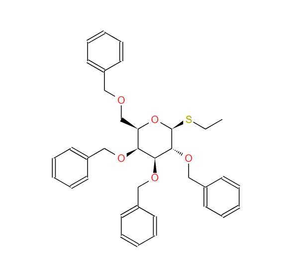 乙基 2,3,4,6-四-O-(苯基甲基)-1-硫代-BETA-D-吡喃半乳糖苷,1-S-Ethyl 2,3,4,6-tetra-O-benzyl-b-D-thiogalactopyranoside