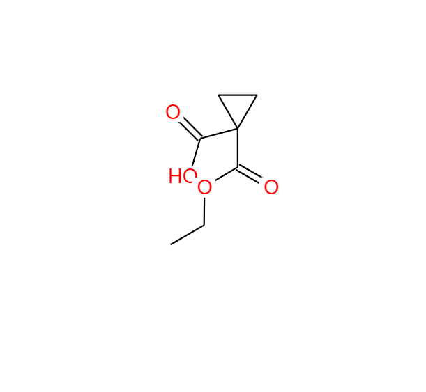 环丙基-1,1-二甲酸单乙酯,1-(ethoxycarbonyl)cyclopropanecarboxylic acid