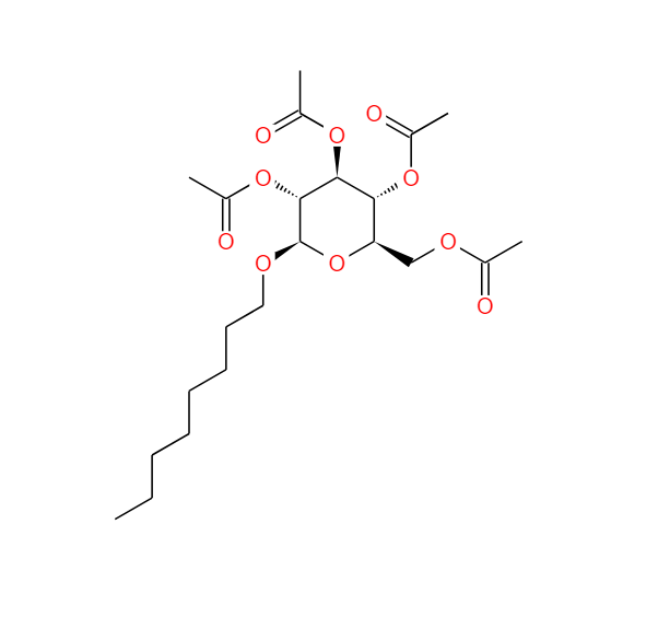 辛基-2,3,4,6-四-O-乙酰基-BETA-D-吡喃葡萄糖苷,1-O-OCTYL-BETA-D-GLUCOPYRANOSIDE 2,3,4,6-TETRAACETATE