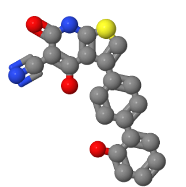 4-羟基-3-(2'-羟基-1,1'-联苯-4-基)-6-氧代-6,7-二氢噻吩并[2,3-B]吡啶-5-甲腈,A 769662