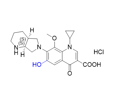 莫西沙星杂质30,1-cyclopropyl-6-hydroxy-8-methoxy-7-((4aS,7aS)-octahydro-6H-pyrrolo[3,4-b]pyridin-6-yl)-4-oxo-1,4-dihydroquinoline-3-carboxylic acid hydrochloride