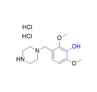 曲美他嗪杂质08,2,6-dimethoxy-3-(piperazin-1-ylmethyl)phenol dihyrochloride