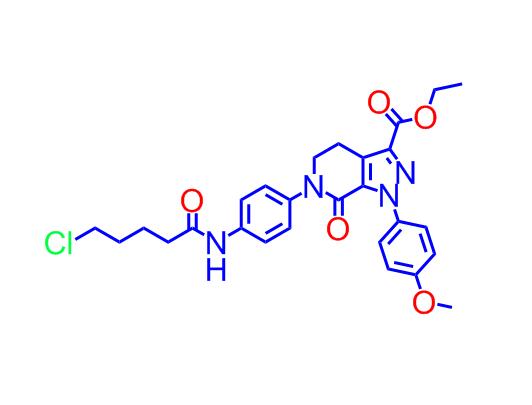 乙基6-(4-(5-氯戊酰胺基)苯基)-1-(4-甲氧基苯基)-7-氧代-4,5,6,7-四氢-1H-吡唑并[3,4-c]吡啶-3-羧酸盐（阿哌沙班杂质）,ethyl 6-(4-(5-chloropentanamido)phenyl)-1-(4-methoxyphenyl)-7-oxo-4,5,6,7-tetrahydro-1H-pyrazolo[3,4-c]pyridine-3-carboxylate (Apixaban Impurity）