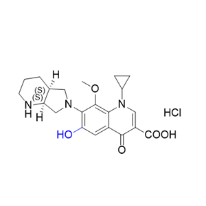 莫西沙星杂质30,1-cyclopropyl-6-hydroxy-8-methoxy-7-((4aS,7aS)-octahydro-6H-pyrrolo[3,4-b]pyridin-6-yl)-4-oxo-1,4-dihydroquinoline-3-carboxylic acid hydrochloride