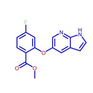 2-[(1H-吡咯并[2,3-B]吡啶-5-基)氧基]-4-氟苯甲酸甲酯1235865-75-4
