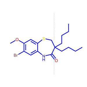7-溴-3,3-二丁基-8-甲氧基-2,3-二氢苯并[b][1,4]硫氮杂卓-4(5H)-酮，巯-4 439089-27-7
