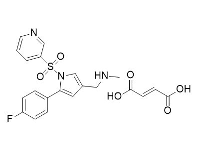沃诺拉赞杂质28,1-(5-(4-fluorophenyl)-1-(pyridin-3-ylsulfonyl)-1H-pyrrol-3-yl)- N-methylmethanamine fumarate
