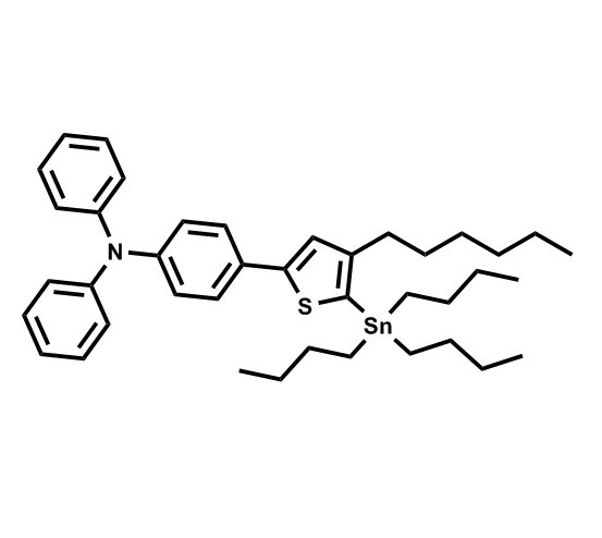 4-（4-己基-5-（三丁基錫基）噻吩-2-基）-N，N-二苯基苯胺,4-(4-Hexyl-5-(tributylstannyl)thiophen-2-yl)-N,N-diphenylaniline