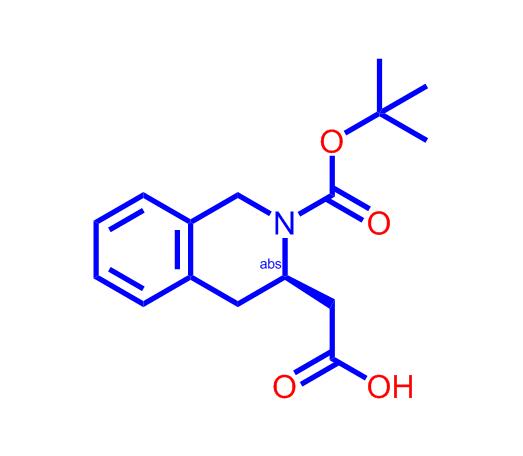 (R)-2-(2-(叔丁氧基羰基)-1,2,3,4-四氢异喹啉-3-基)乙酸,(R)-2-(2-(tert-butoxycarbonyl)-1,2,3,4-tetrahydroisoquinolin-3-yl)aceticacid