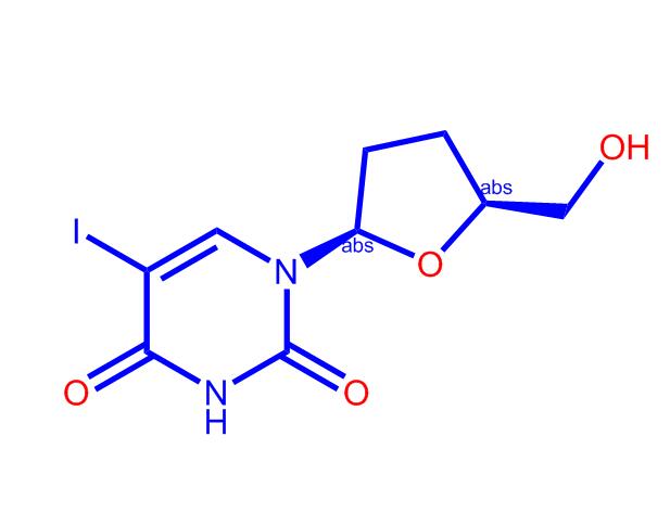 1-((2R,5S)-5-(羟甲基)四氢呋喃-2-基)-5-碘嘧啶-2,4(1H,3H)-二酮,2',3'-Dideoxy-5-iodouridine