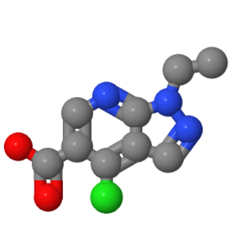 4-氯-1-乙基-1H-吡唑并[3,4-B]吡啶-5-甲酸,4-CHLORO-1-ETHYL-1H-PYRAZOLO[3,4-B]PYRIDINE-5-CARBOXYLIC ACID