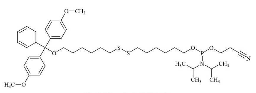 Thiol (C6) 亚磷酰胺单体,Thio-modifier C6 S-S Phosphoramidite