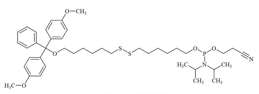 Thiol (C6) 亞磷酰胺單體,Thio-modifier C6 S-S Phosphoramidite