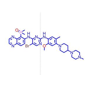 (6-((5-溴-2-((2-甲氧基-5-甲基-4-(4-(4-甲基哌嗪-1-基)哌啶-1-基)苯基)氨基)嘧啶-4-基)氨基)喹喔啉-5-基)二甲基氧化膦2267329-76-8