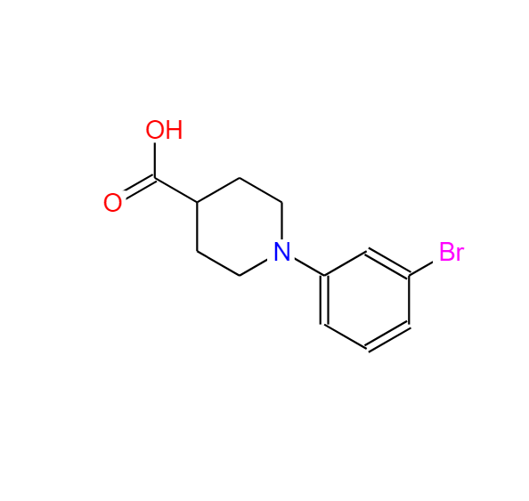 1-(3-溴苯基)哌啶-4-羧酸,1-(3-BroMophenyl)piperidine-4-carboxylic acid