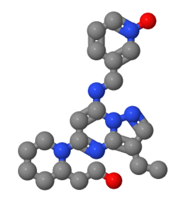 (2S)-1-[3-乙基-7-[[(1-氧代-3-吡啶基)甲基]氨基]吡唑并[1,5-A]嘧啶-5-基]-2-哌啶乙醇,(2S)-1-[3-Ethyl-7-[[(1-oxido-3-pyridinyl)methyl]amino]pyrazolo[1,5-a]pyrimidin-5-yl]-2-piperidineethanol