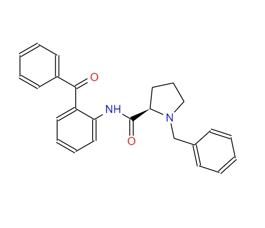 (2R)-N-(2-苯甲?；交?-1-(苯基甲基)-2-吡咯烷甲酰胺,(R)-N-(2-Benzoylphenyl)-1-(phenylmethyl)-2-pyrrolidinecarboxamide