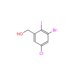 2-碘-3-溴-5-氯苯甲醇,Benzenemethanol,3-bromo-5-chloro-2-iodo-