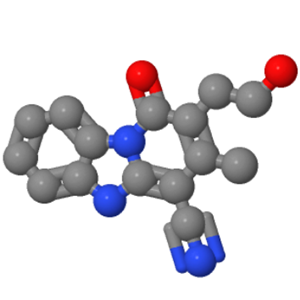 2-(2-羟基乙基)-3-甲基-1-氧代-1,5-二氢吡啶并[1,2-A]苯并咪唑-4-甲腈；166671-26-7