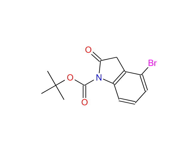 1H-吲哚-1-羧酸4-溴-2，3-二氫-2-氧代-1，1-二甲基乙酯,1H-Indole-1-carboxylic acid, 4-bromo-2,3-dihydro-2-oxo-, 1,1-dimethylethyl ester