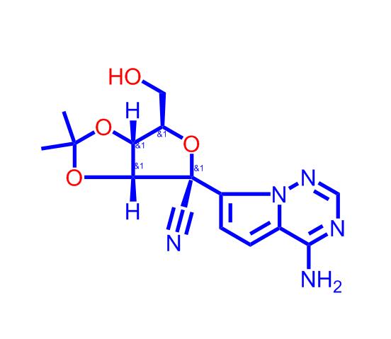 （3aR，4R，6R，6aR）-4-（4-氨基吡咯并[1,2-f] [1,2,4]三嗪-7-基）-6-（羟 甲基）-2,2-二甲基-四氢呋喃 [3,4-d] [1,3]二恶唑-4-腈,(3ar, 4R, 6R, 6aR) - 4 - (4-aminopyrrole [1,2-f] [1,2,4] triazine-7-yl) - 6 - (hydroxymethyl) - 2,2-dimethyl-tetrahydrofuran [3,4-d] [1,3] dioxazole-4-nitrile