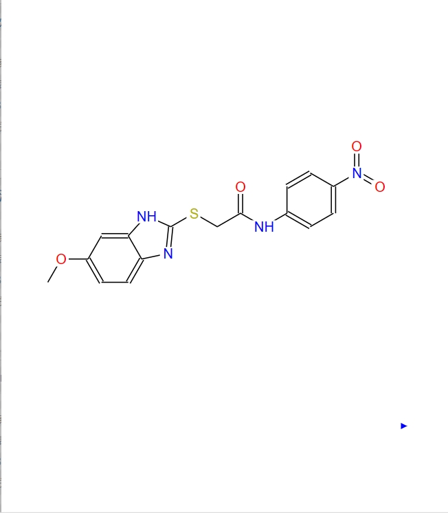 2-[（6-甲氧基-1H-苯并咪唑-2-基）硫基]-N-（4-硝基苯基）-乙酰胺,2-[(6-methoxy-1H-benzimidazol-2-yl)thio]-N-(4-nitrophenyl)-acetamide