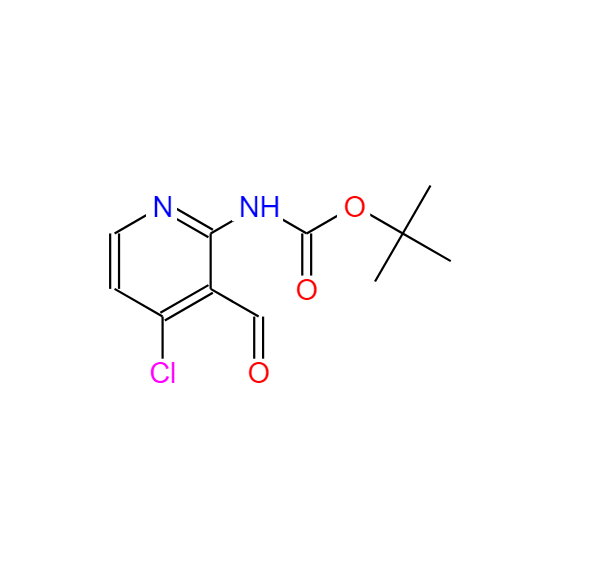 4-氯-3-甲酰基吡啶-2-氨基甲酸叔丁酯,tert-Butyl (4-chloro-3-formylpyridin-2-yl)carbamate