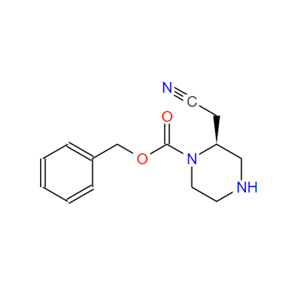 (S)-2-(氰甲基)哌嗪-1-甲酸苄酯,Benzyl (S)-2-(cyanomethyl)piperazine-1-carboxylate