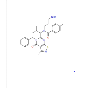 N-（3-氨基丙基）-N-[1-[4,5-二氢-3-甲基-4-氧代-5-（苯基甲基）异噻唑并[5,4-d]嘧啶-6-基]-2-甲基丙基]-4-甲基苯甲酰胺
