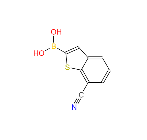 7-氰基苯并[B]噻吩-2-基硼酸,7-cyanobenzo[b]thiophen-2-ylboronic acid