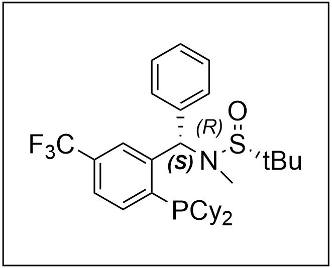 [S(R)]-N-[(S)-(5-三氟甲基)[2-(二环己基膦)苯基]甲基]-N-甲基-2-叔丁基亚磺酰胺,[S(R)]-N-[(S)-(5-trifluoromethyl)(2-(Dicyclohexylphosphino) phenyl)methyl]-2-methyl-N,2-propanesulfinamide